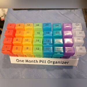 One Month Pill Organizer